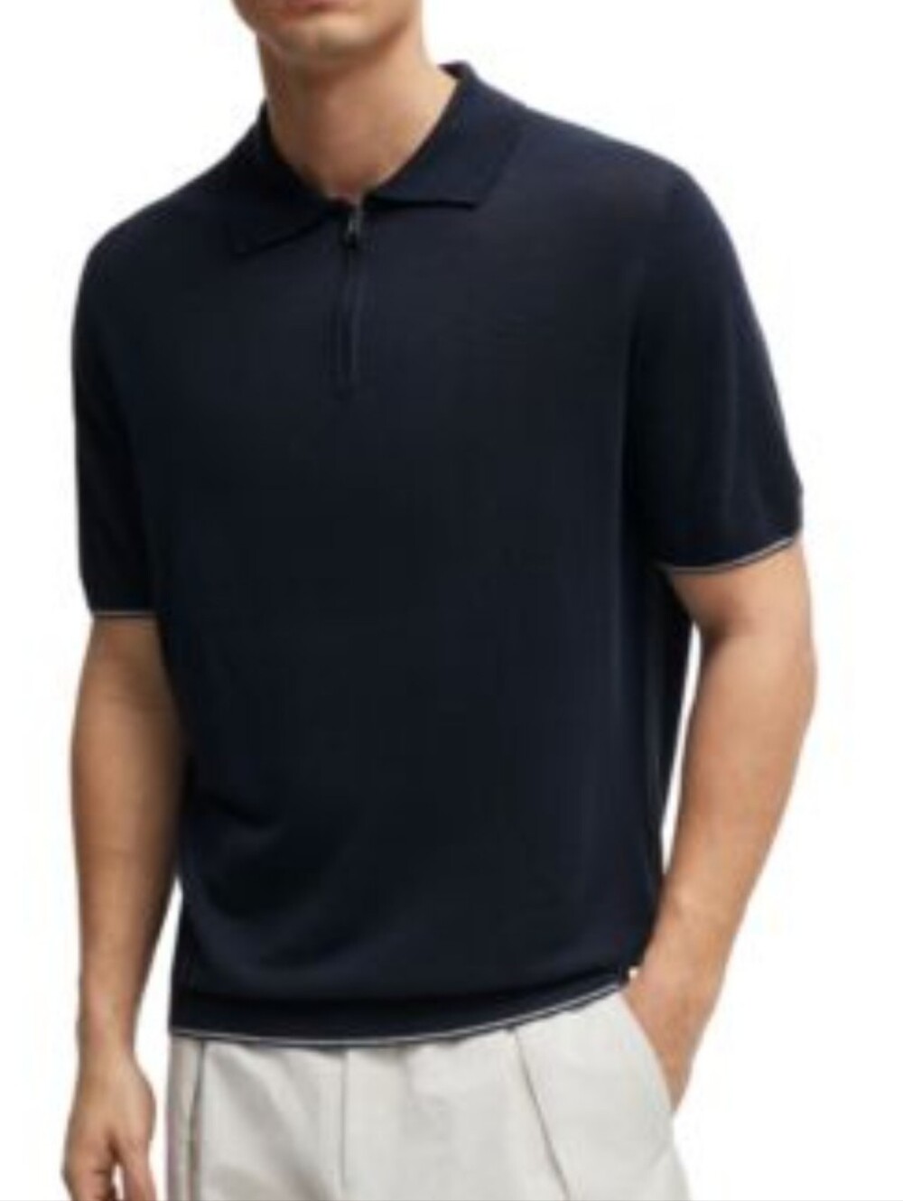 BOSS Trieste Linen-Blend Polo Shirt